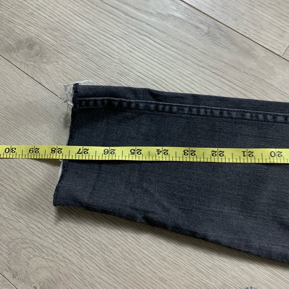 All Saints Mast Low Rise Skinny Vintage Grey Distressed Jeans - Picture 13 of 14